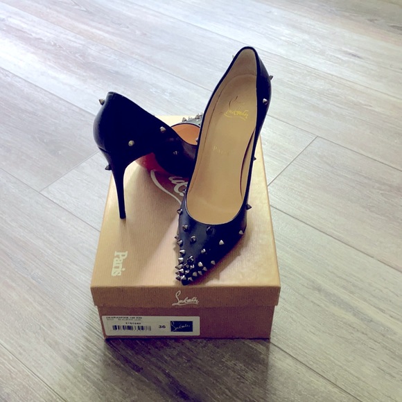 Christian Louboutin Shoes - Christian Louboutin Pumps (Used) - Black Spiked